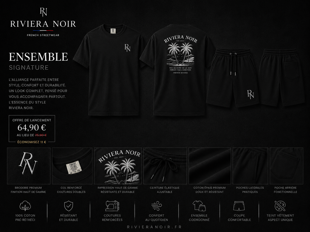 🖤 Ensemble Riviera Noir Signature